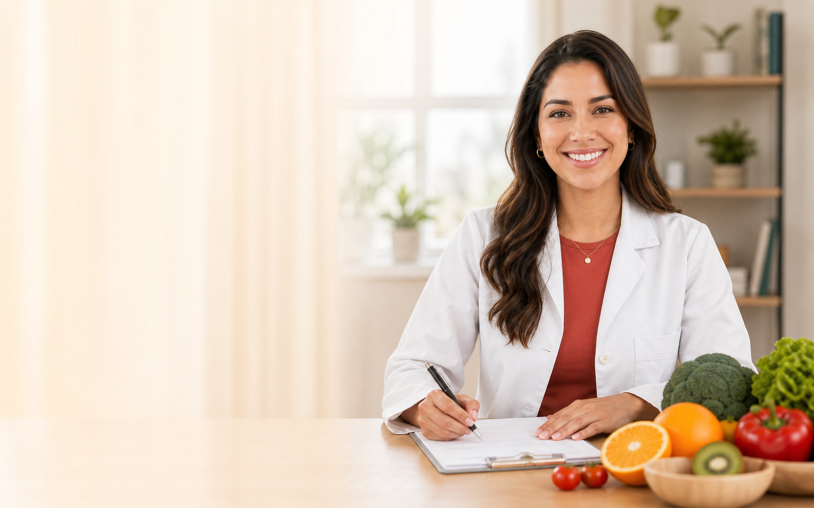 Nutriologa profesional en consulta